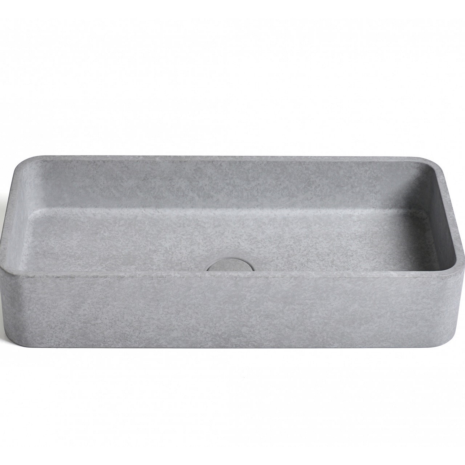 Waskom Ideavit Idea.Max 60x28x12 cm Rechthoek Beton Grijs Ideavit
