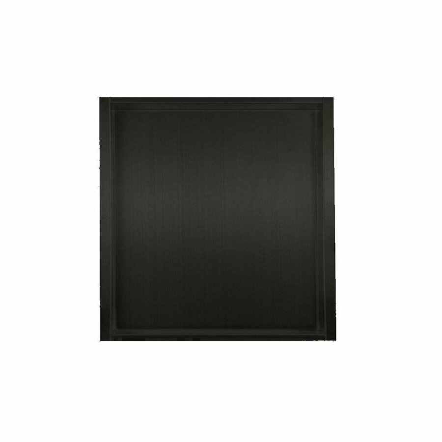 Inbouwnis Sanilux Wandmontage 30x30 cm Mat Zwart