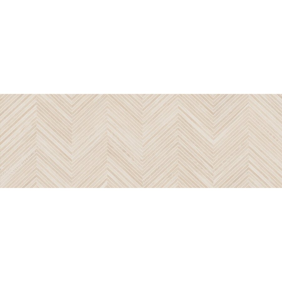 Wandtegel Larchwood Zig Maple 40x120 cm Creme (doosinhoud 1.44 m2) (prijs per m2)