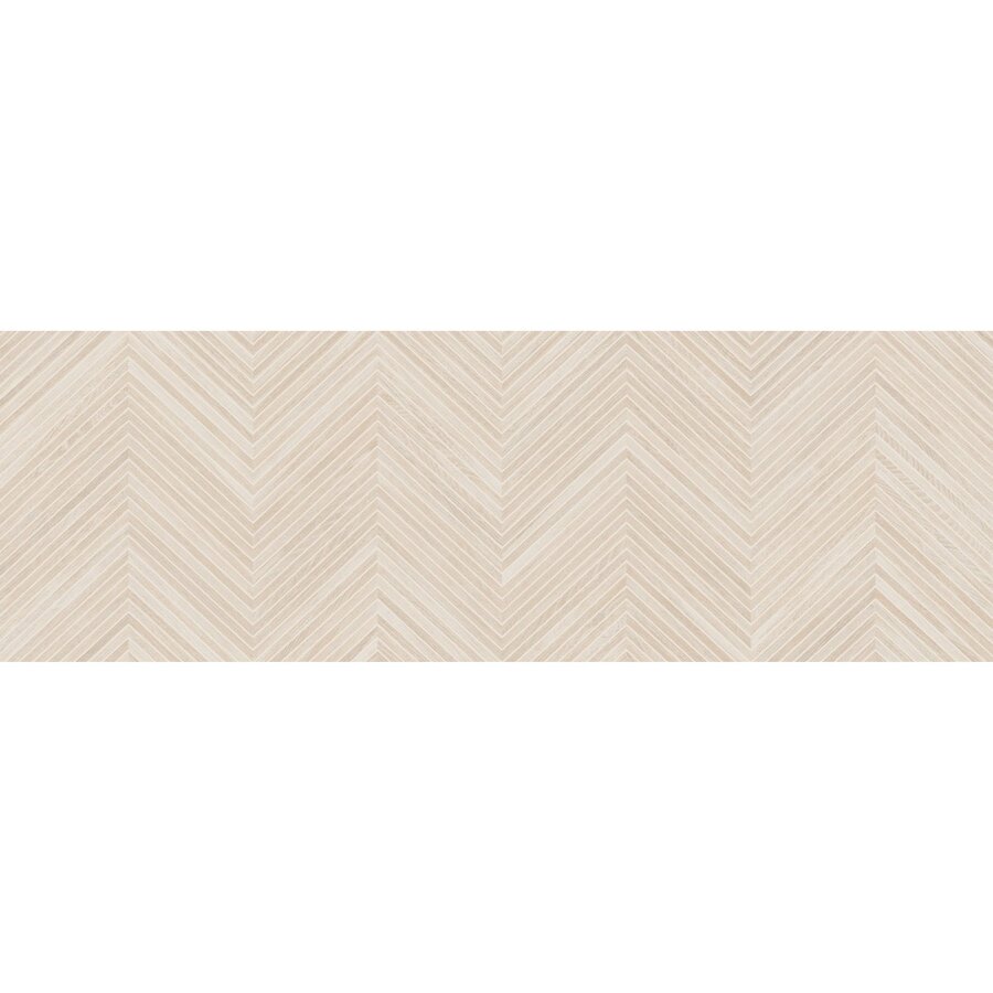 Wandtegel Larchwood Zig Maple 40x120 cm Creme (doosinhoud 1.44 m2) (prijs per m2)