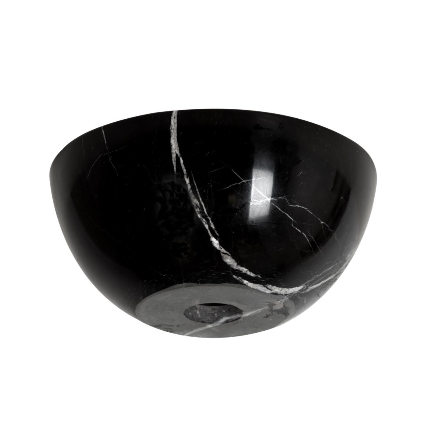 Plieger Waskom Opbouw Mini Round 26x12 cm Marmer Zwart
