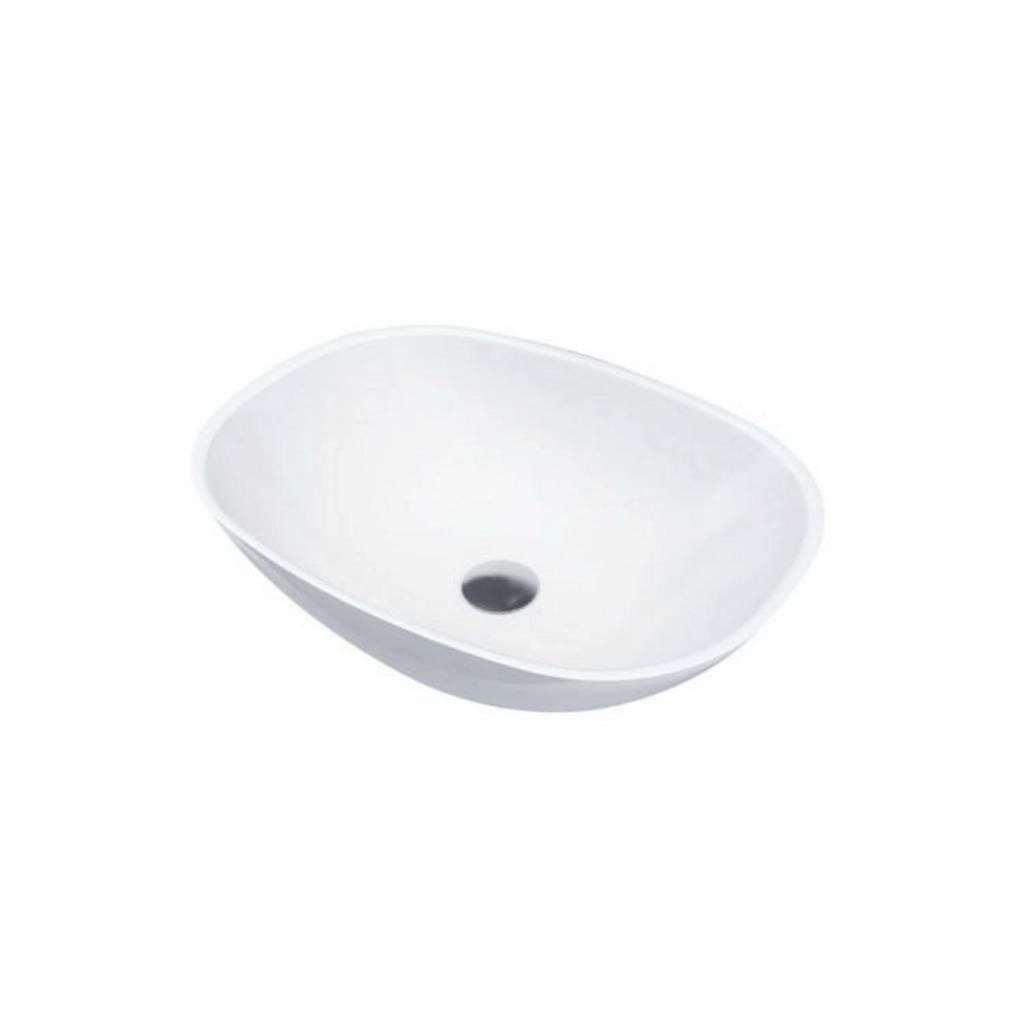 Best Design Opbouw Waskom Just Solid Surface Forza 55x40 cm Mat Wit