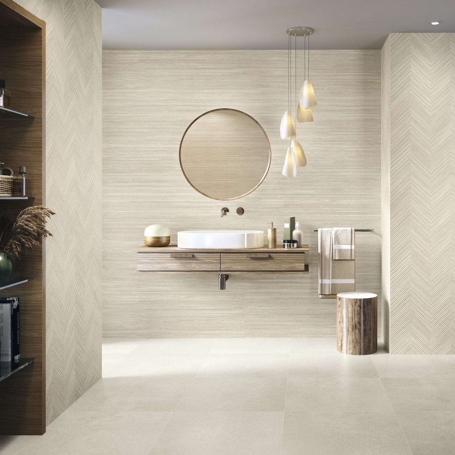 Wandtegel Larchwood Maple 40x120 cm Creme Baldocer