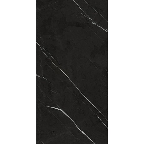 NIET MEER LEVERBAAR Vloertegel Mykonos Excelsior Black 60x120cm Glans Marmerlook Zwart (prijs per m2) 