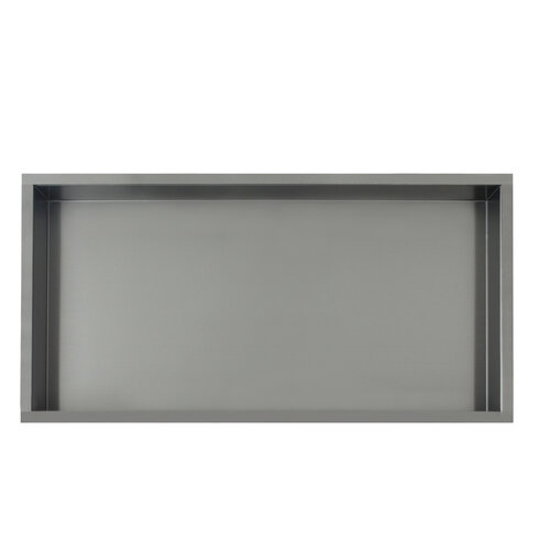 Inbouwnis Sanilux Napo Wand 30x60x7 cm Gunmetal 