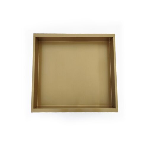 Inbouwnis AQS 30x30x7 cm RVS Goud 