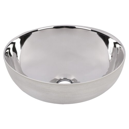 Waskom Differnz Shine Zilver/Wit 40 x 13,5 cm 