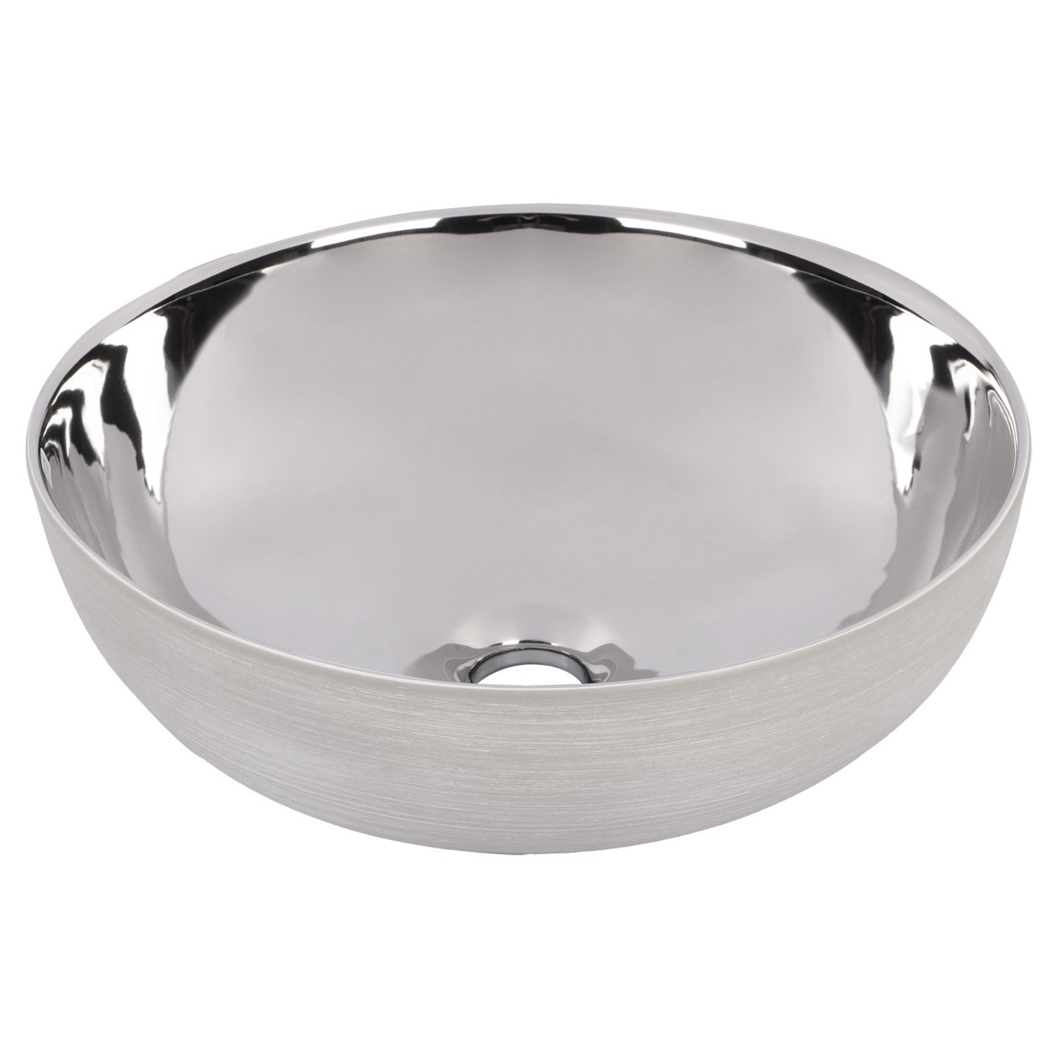 Waskom Differnz Shine Zilver/Wit 40 x 13,5 cm Differnz
