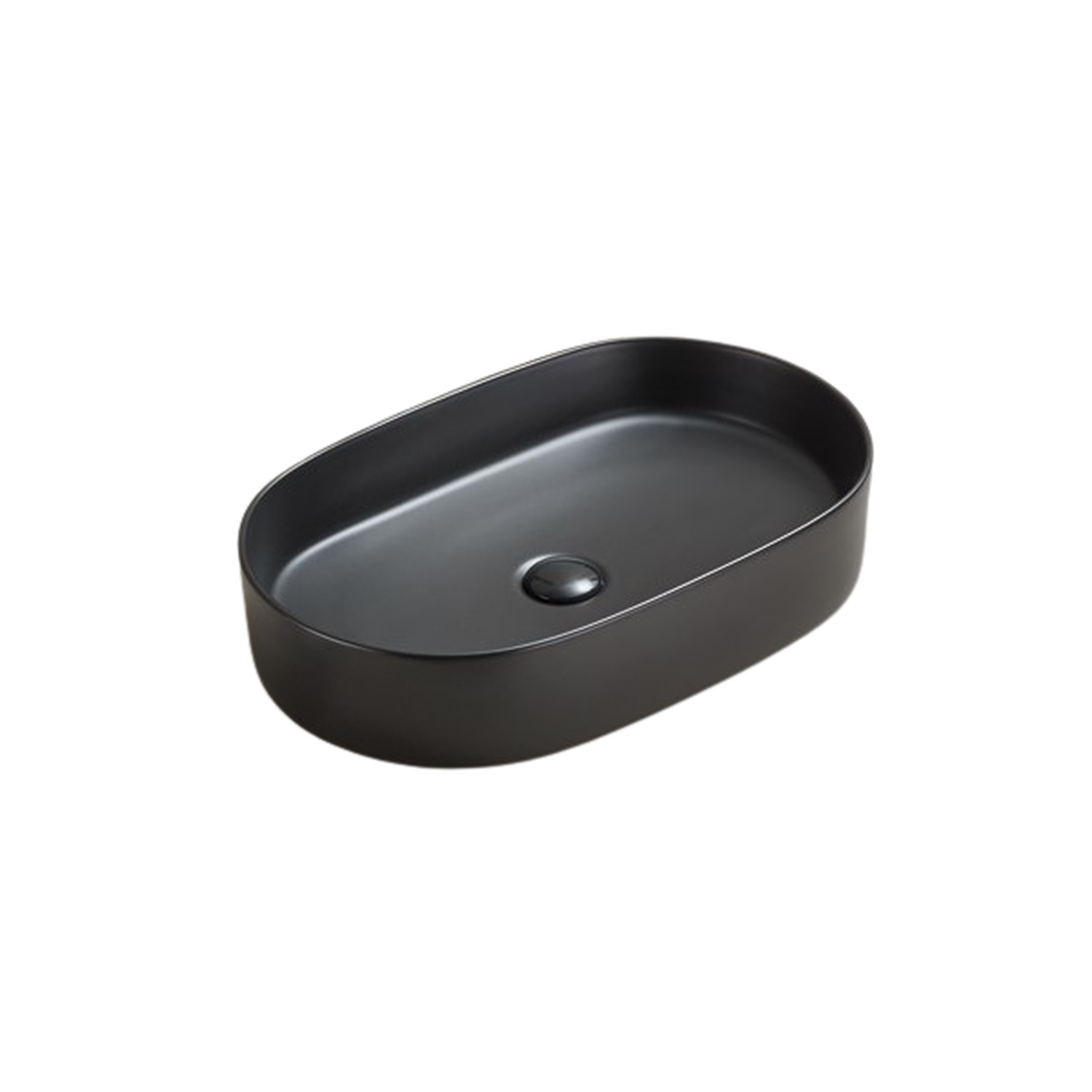 Waskom Sanilux Opus Keramiek Met Extra Dunne Rand Mat Zwart Sanilux