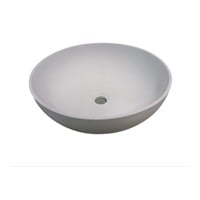 Waskom Njoy Solidthin Rond 39 cm Met Pop-Up Solid Surface Mat Wit