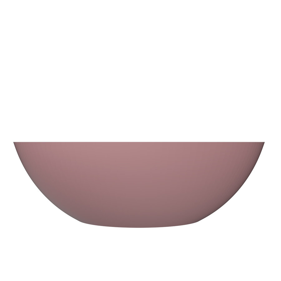 Waskom AQS Prince Cast Marble 49x34 cm Ovaal Mat Roze