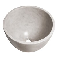 Opbouw Waskom Beton 36x27.5 cm Rond Beton Grijs