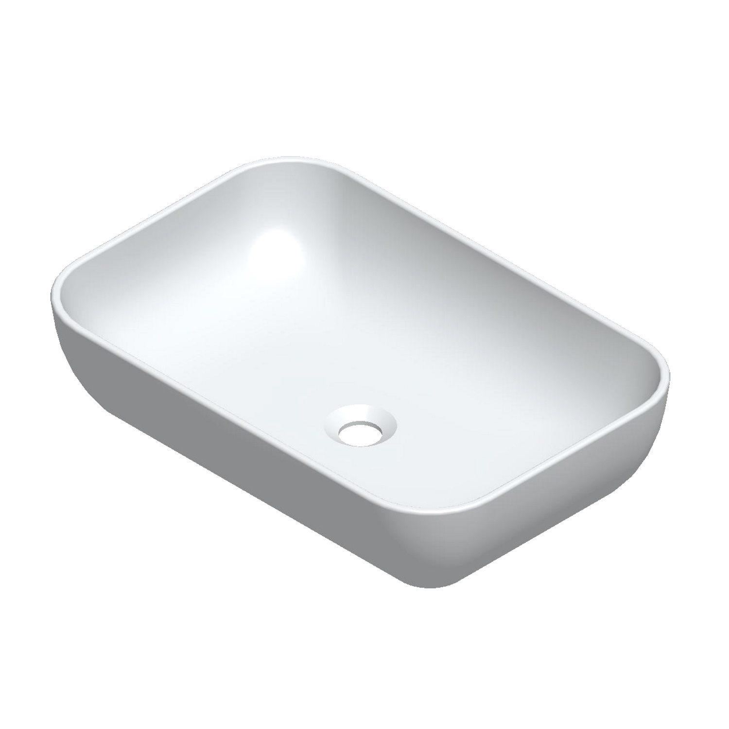 Waskom Sanicare Quattro 60x40 cm Wit Keramiek Sanicare