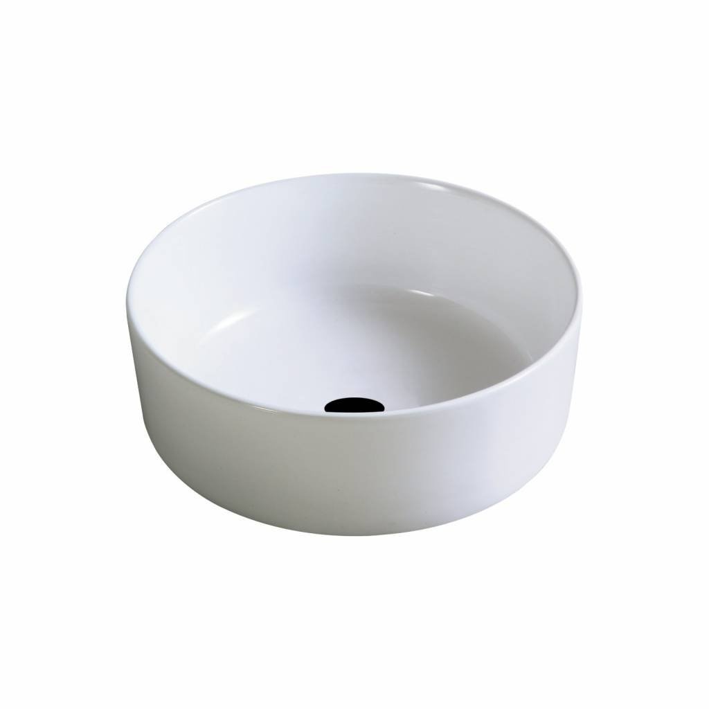 Best Design Opbouw Waskom Sante 30 cm Rond Keramiek Wit