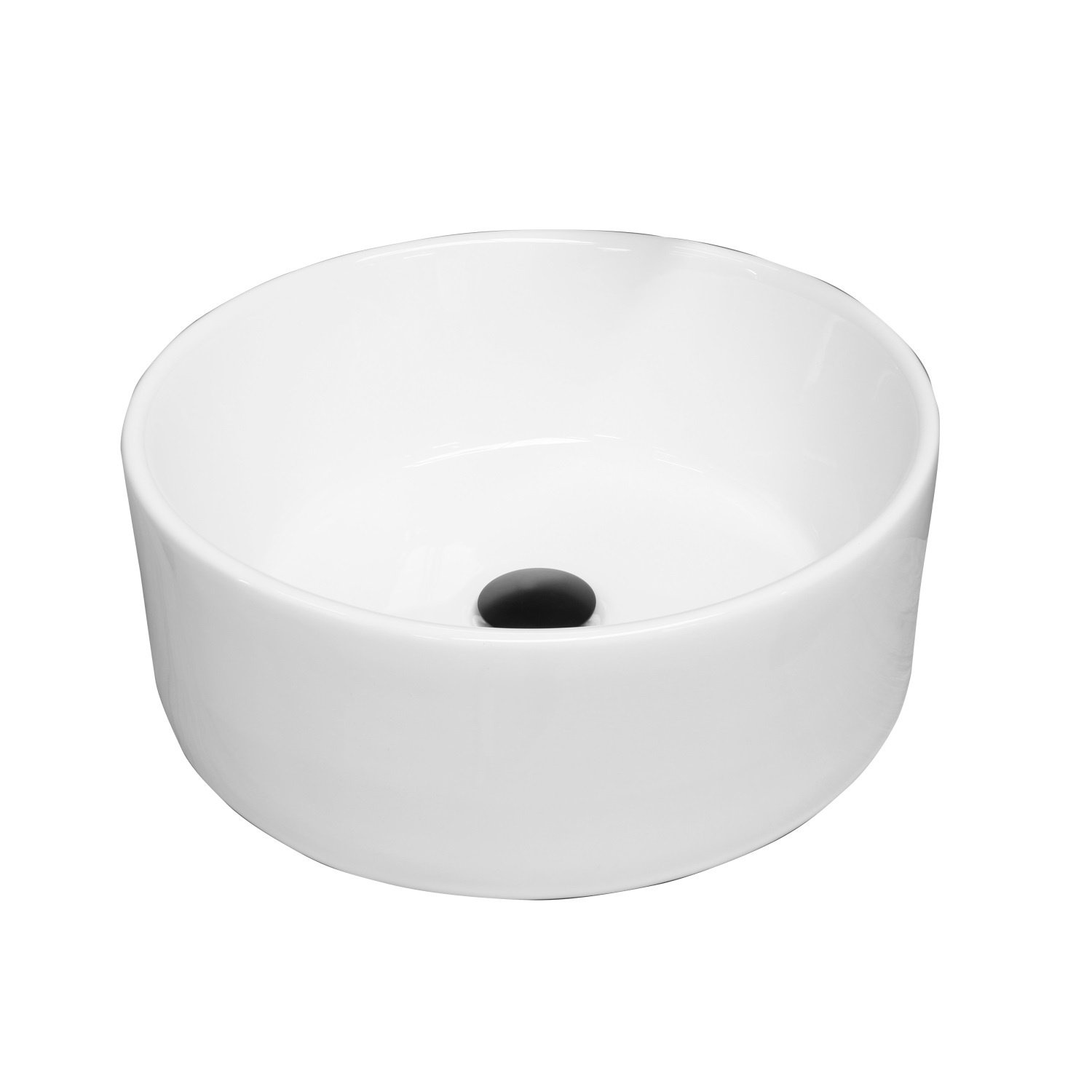 Waskom Aquasplash Salt 39 cm Rond Porselein Wit Aquasplash