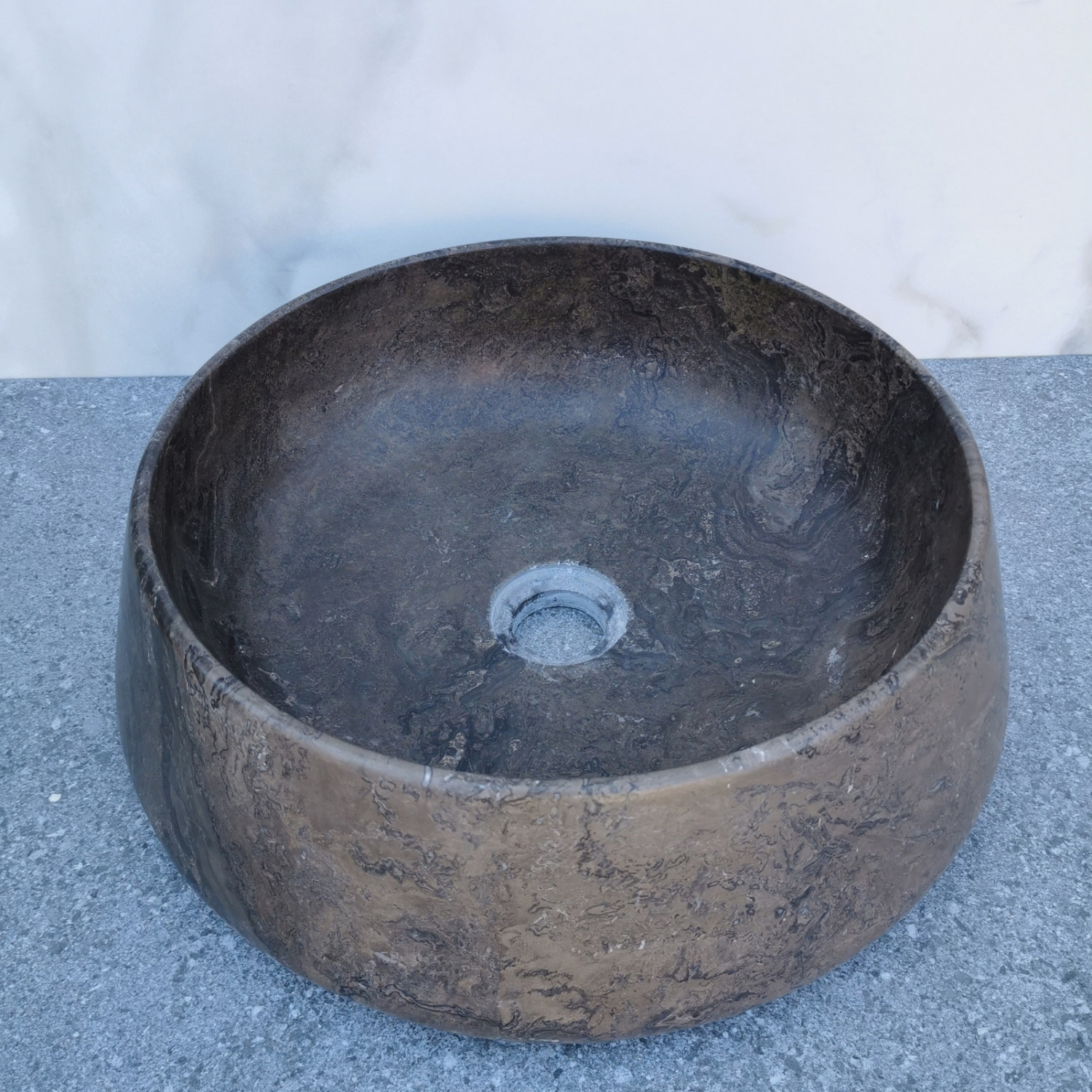 Waskom Sanilux Opzetkom 41x13 cm Bruin Sanilux