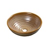 Sapho Waskom Sapho Attila Rond 42.5x14 cm Keramiek Bruin