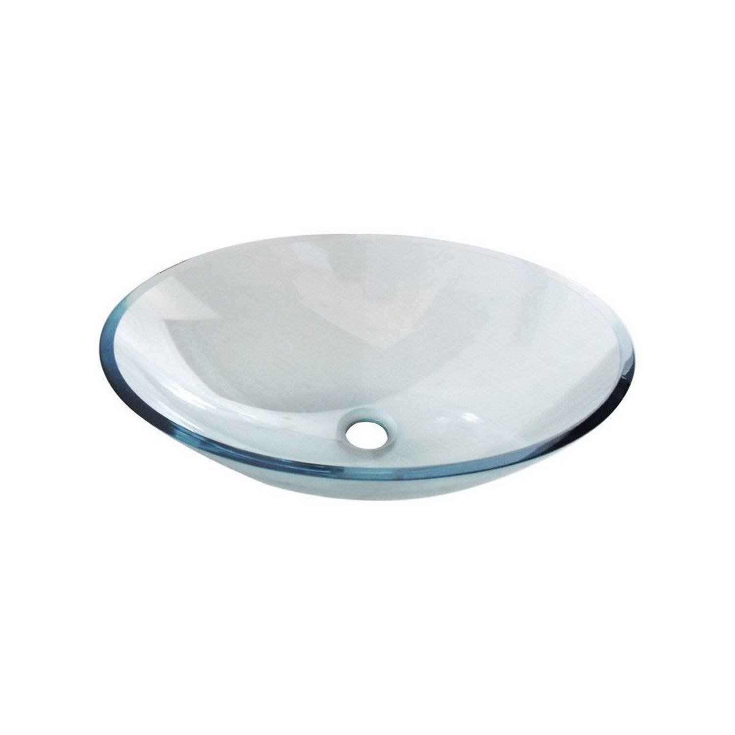 Waskom Sapho Beauty Ovaal 52x37.5 cm Helder Glas Sapho