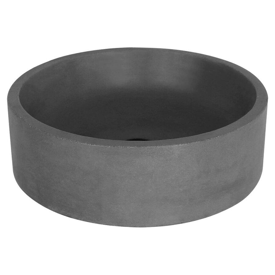 Waskom Differnz Marba Rond 42x42x13 cm Beton Donker