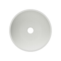 Waskom Arcqua Prince Opbouw 38x14 cm Rond Mat Wit