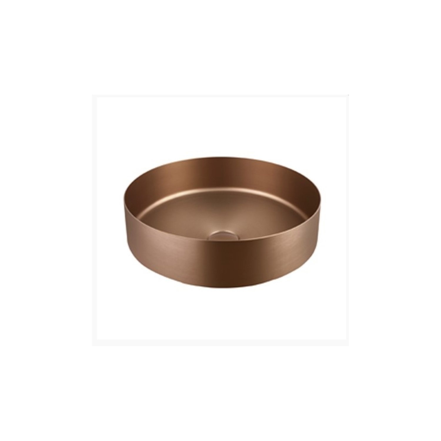Waskom Sanilux Inclusief Click Waste Brons Geborsteld Rond 40 cm Sanilux