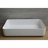 Luca Sanitair Waskom Opbouw Rechthoekig Luca Sanitair 60x40x13,5 cm Solid Surface Mat Wit