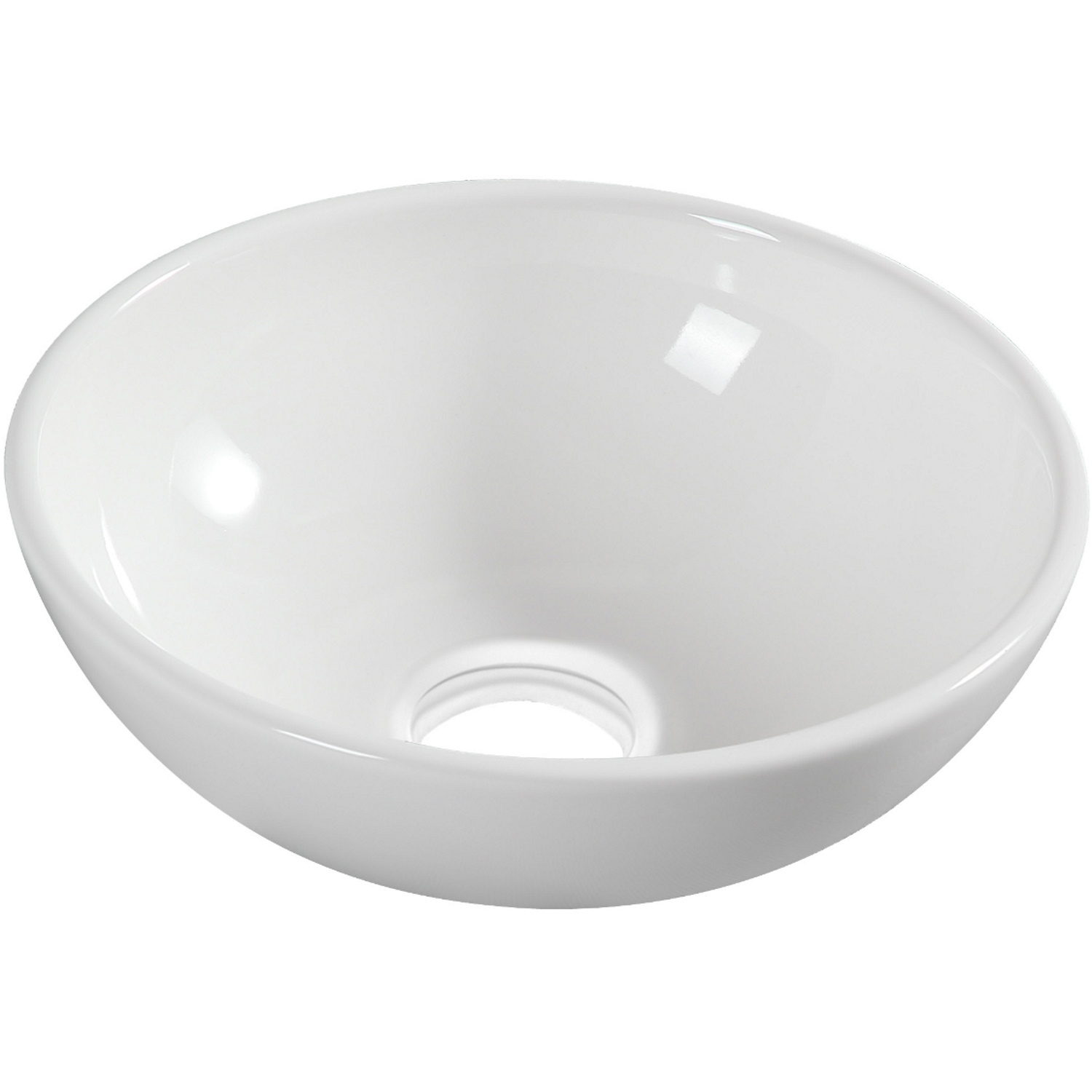 Wiesbaden Opbouw Waskom Kimo 28x28x10 cm Keramiek Wit