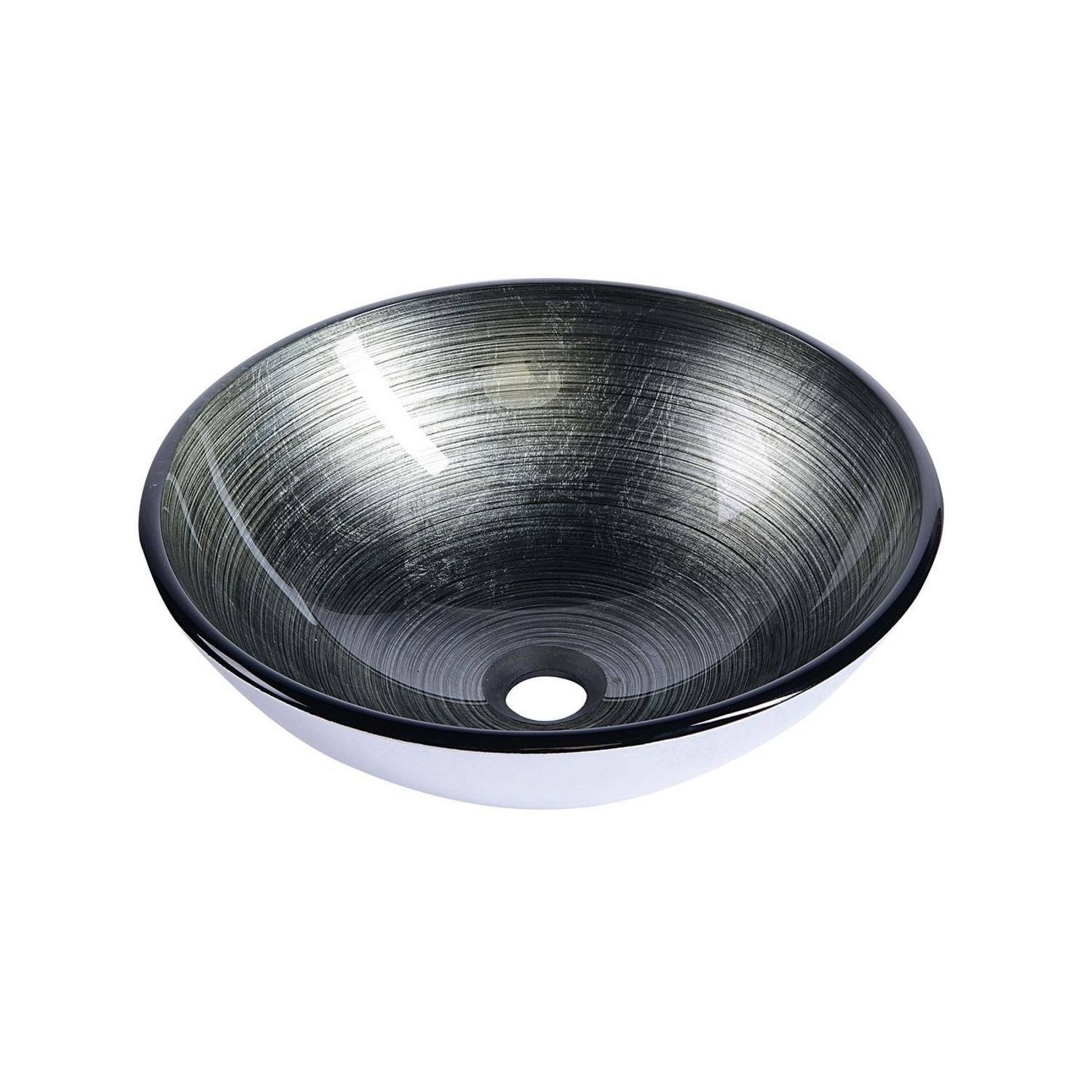 Waskom Sapho Beauty Rond 42 cm cm Metallic Grijs Sapho