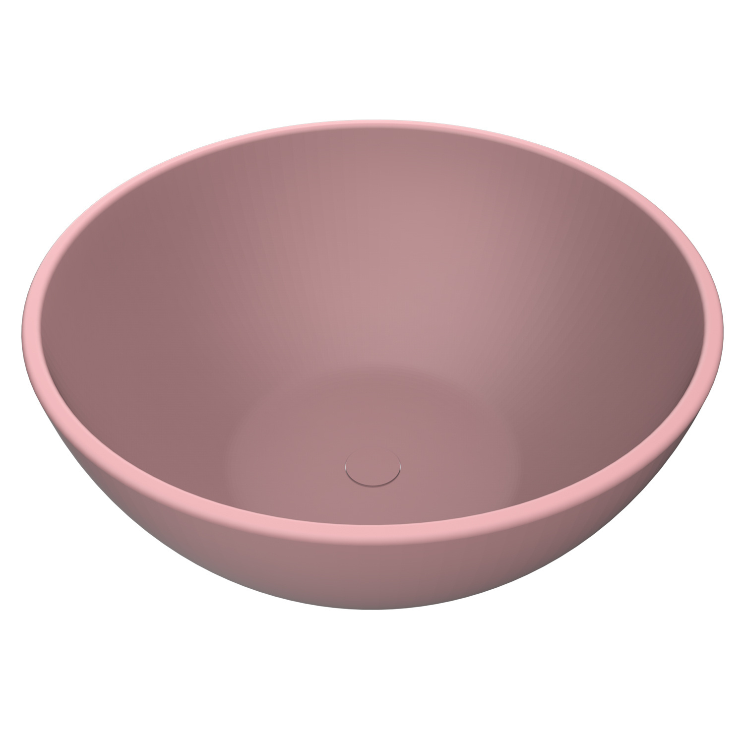 Waskom Arcqua Prince Opbouw 38x14 cm Rond Mat Roze Arcqua