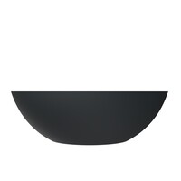 Waskom AQS Prince Cast Marble 49x34 cm Ovaal Mat Antraciet