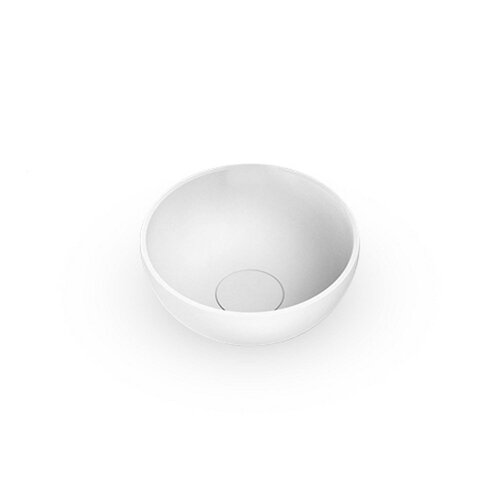 Waskom Opbouw EH Design Stresa 230x230x115 mm Rond Thin Edge Solid Surface Mat Wit 