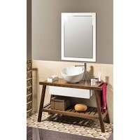 Waskom Sapho Dome Obliquo Rond 44.5 cm Keramiek Wit