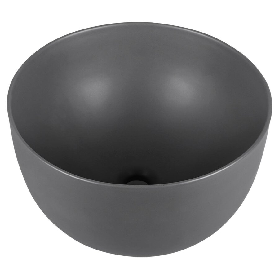 Waskom Differnz Tulip 40cm Keramiek Mat Donker Grijs