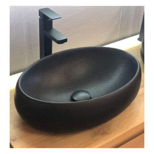 Waskom Casajoy 49x34x14,5cm Keramiek Venice Zwart 