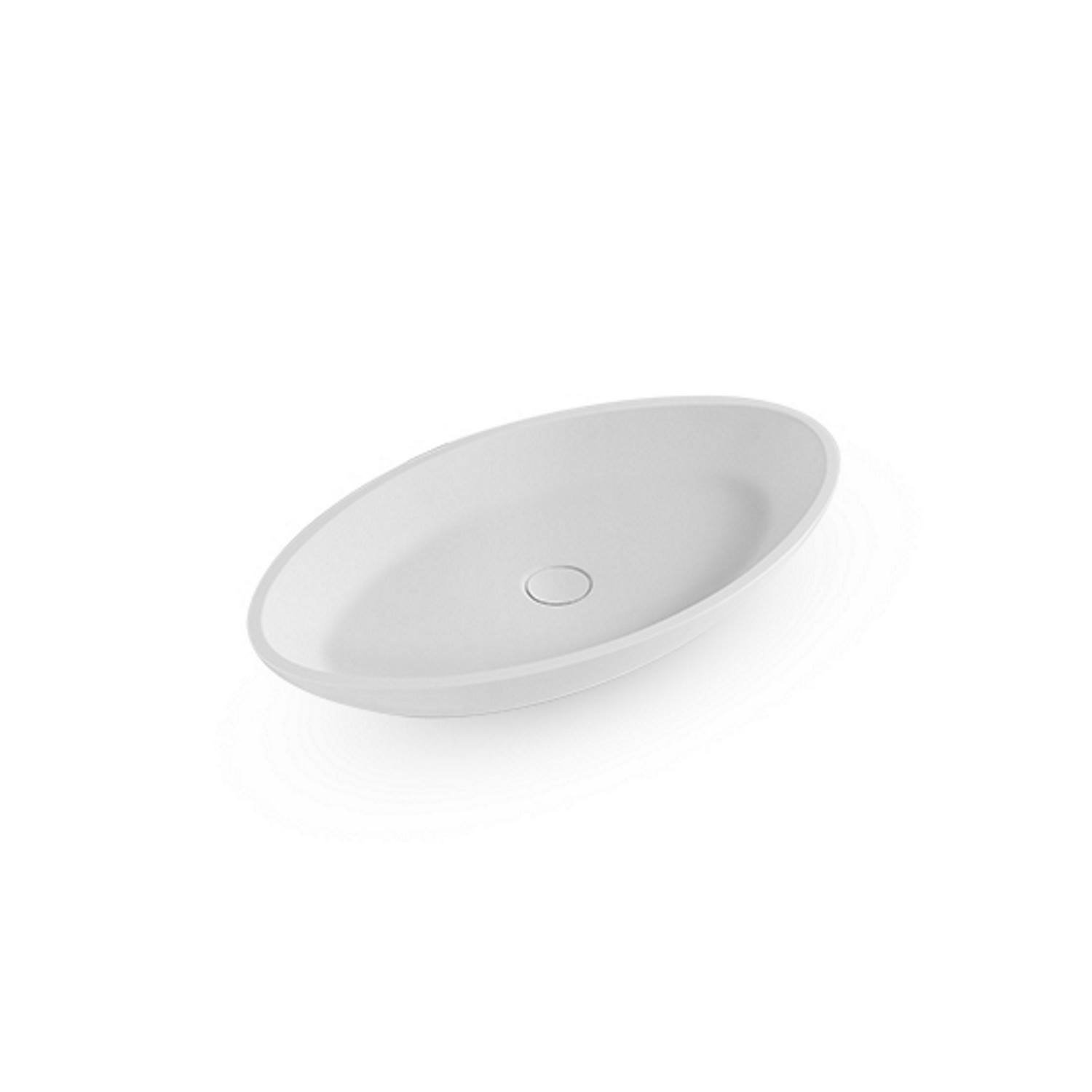 Waskom Opbouw EH Design Modena 690x395x90 mm Solid Surface Mat Wit EH Design