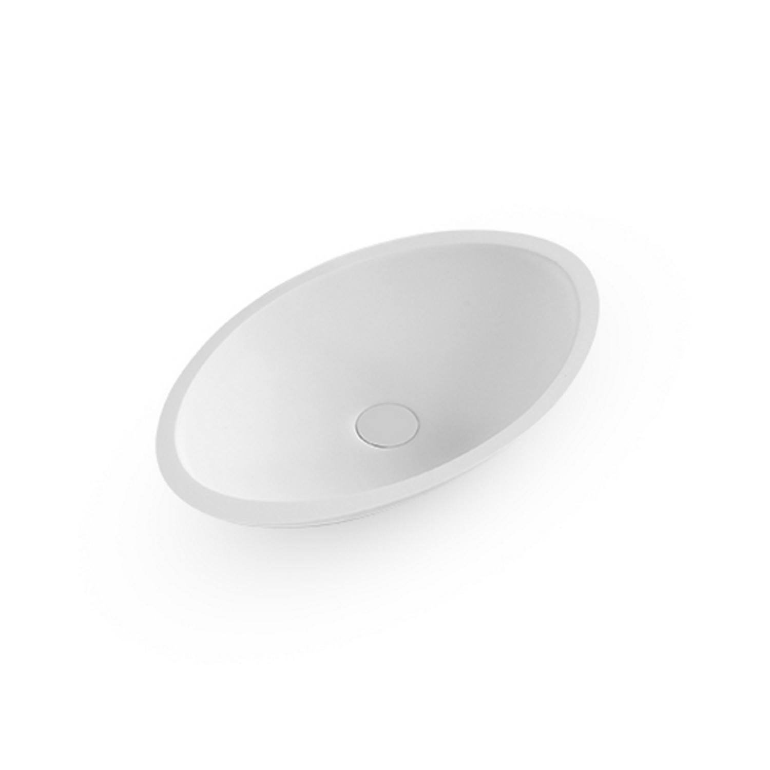 Waskom Opbouw EH Design Biella 590x350x75 mm Solid Surface Mat Wit EH Design