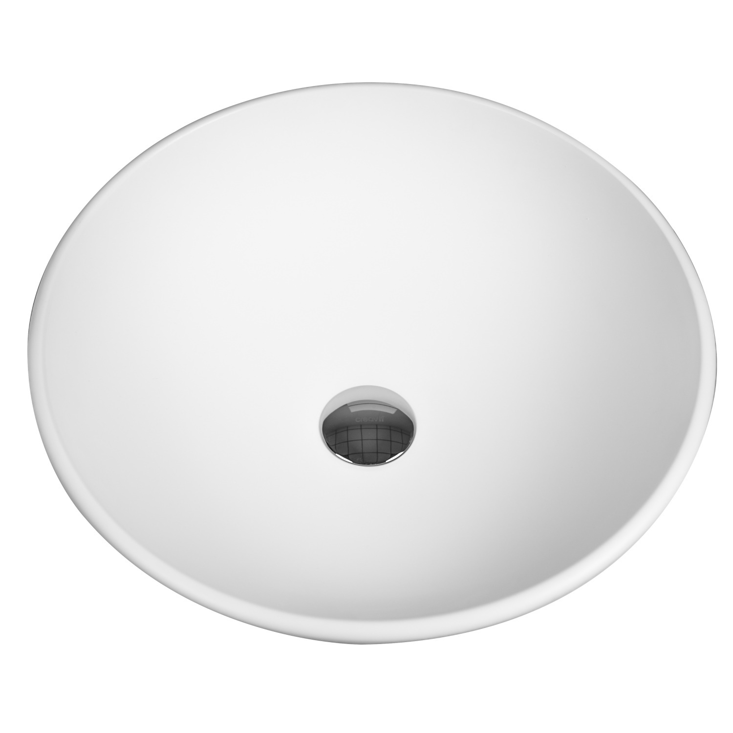 Ronde Waskom Boss & Wessing Per 42x14 cm Solid Surface Mat Wit Boss & Wessing