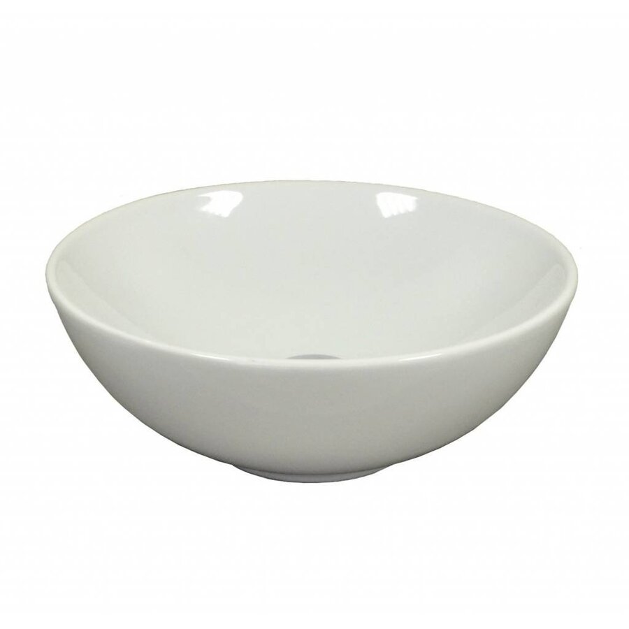 Waskom Sanicare Rondo 40x40x15,5 cm Wit Keramiek (exclusief waste)