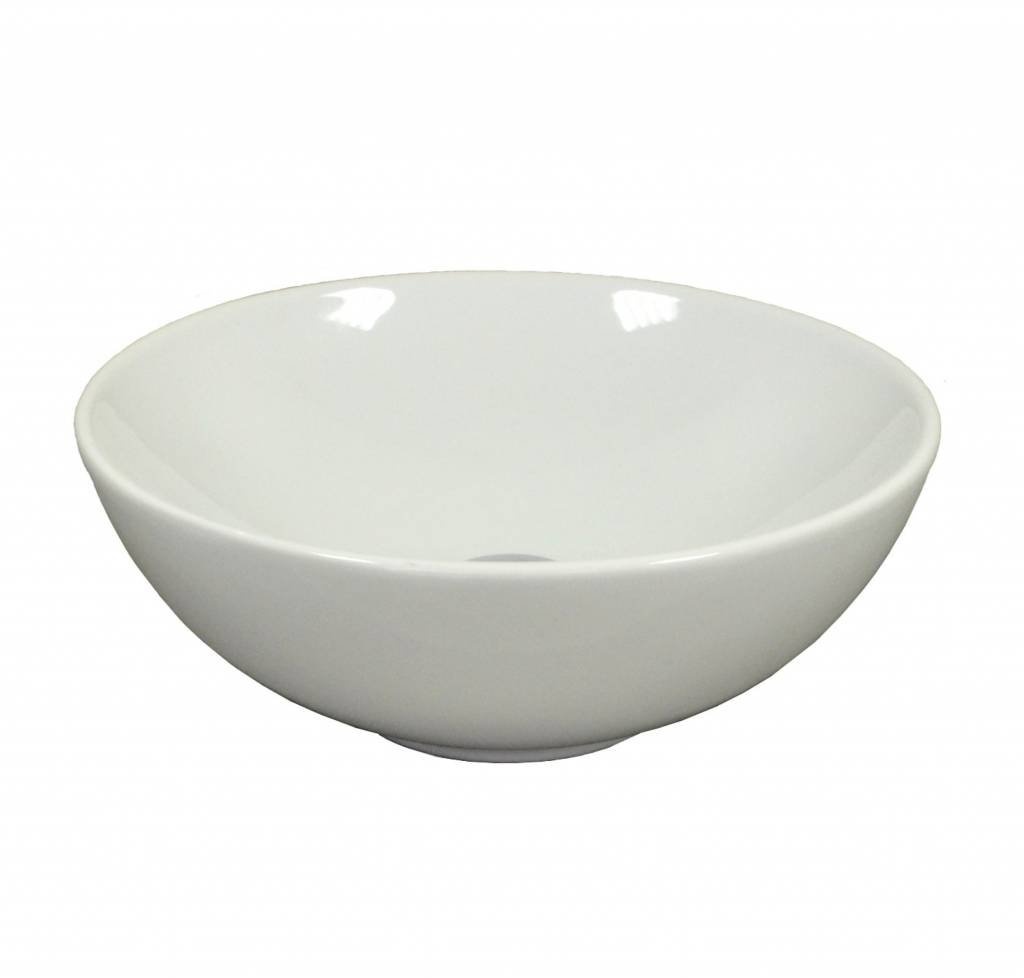 Waskom Sanicare Rondo 40x40x15,5 cm Wit Keramiek Sanicare
