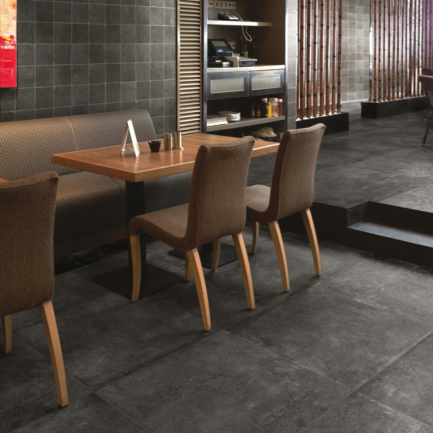 Imso Vloertegel  Bibulca Black 60x60 cm 