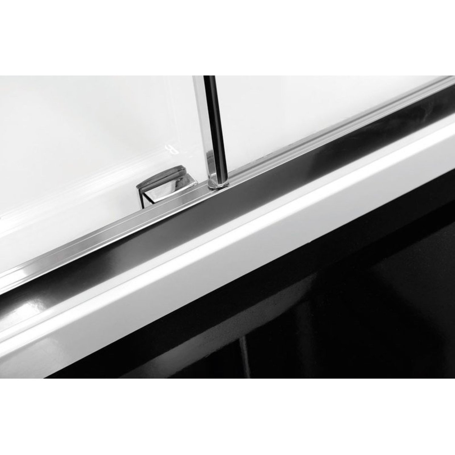 Douchecabine Sapho Lucis Line Halfrond Schuifdeuren 90x90 cm 6 mm