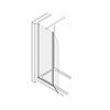 Plieger Douchecabine Plieger Panorama 6mm 100x30x200cm (Douchewand en Draaideur) Chroom