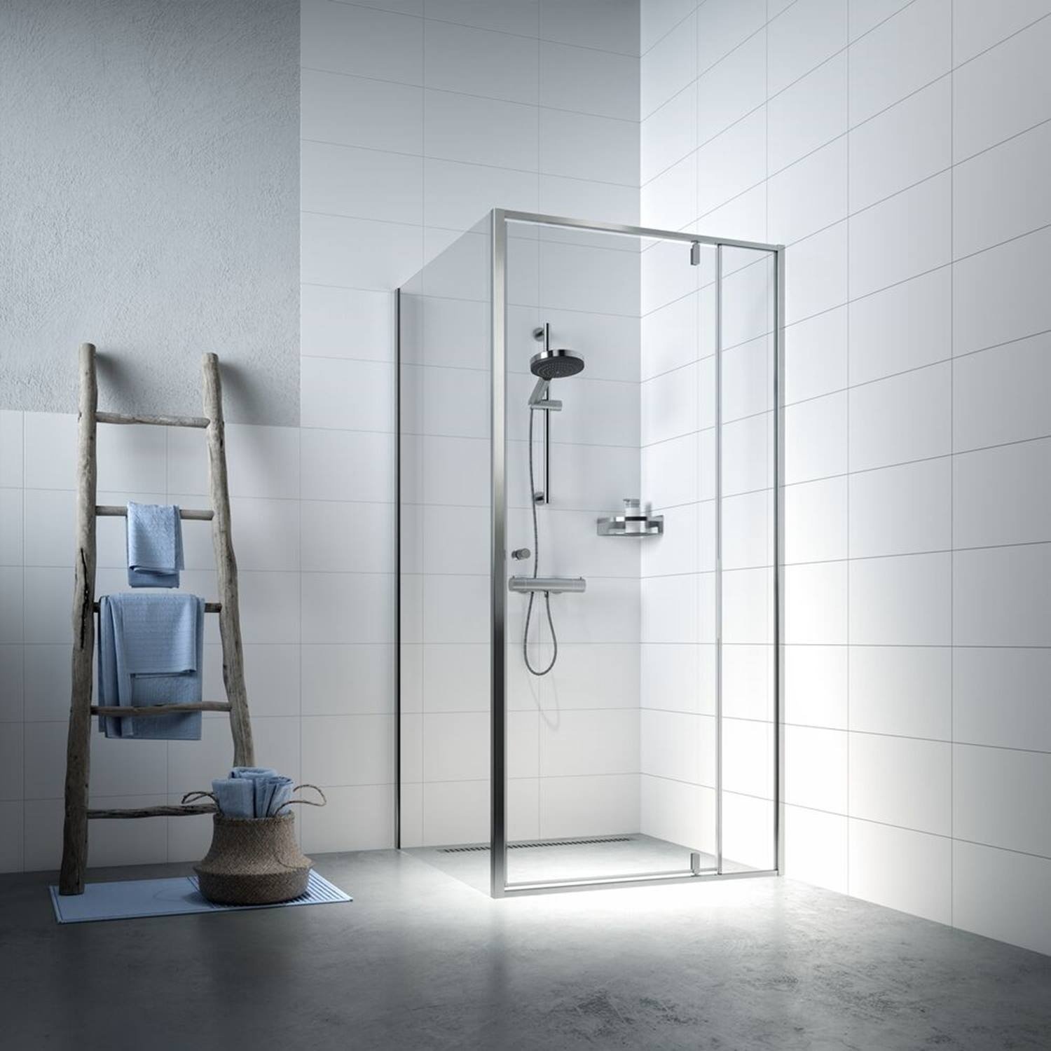 Sealskin Get Wet Contour Douchecabine met Draaideur 100x100 cm 6 mm Helderglas RVS