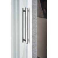 Nisdeur Sapho Volcano Schuifdeur 120x200 cm 8 mm Gecoat Glas Mat Zwart