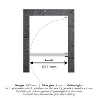 Nisdeur Compleet Just Creating Profielloos 90x200 cm Goud