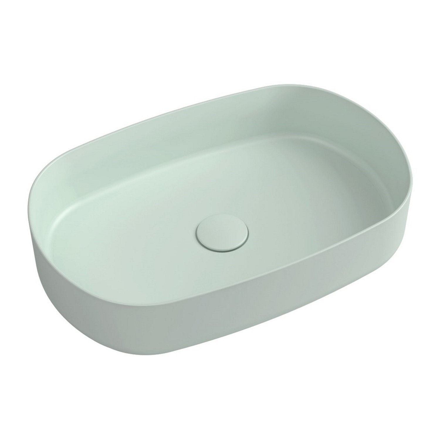Wastafel Sapho Infinity 55x36 cm Mat Mint Groen Sapho