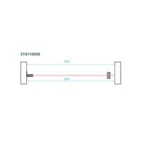 Nisdeur Van Rijn ST01 Profielloos 90x200 cm Met Satijnbaan 8 mm Zwart