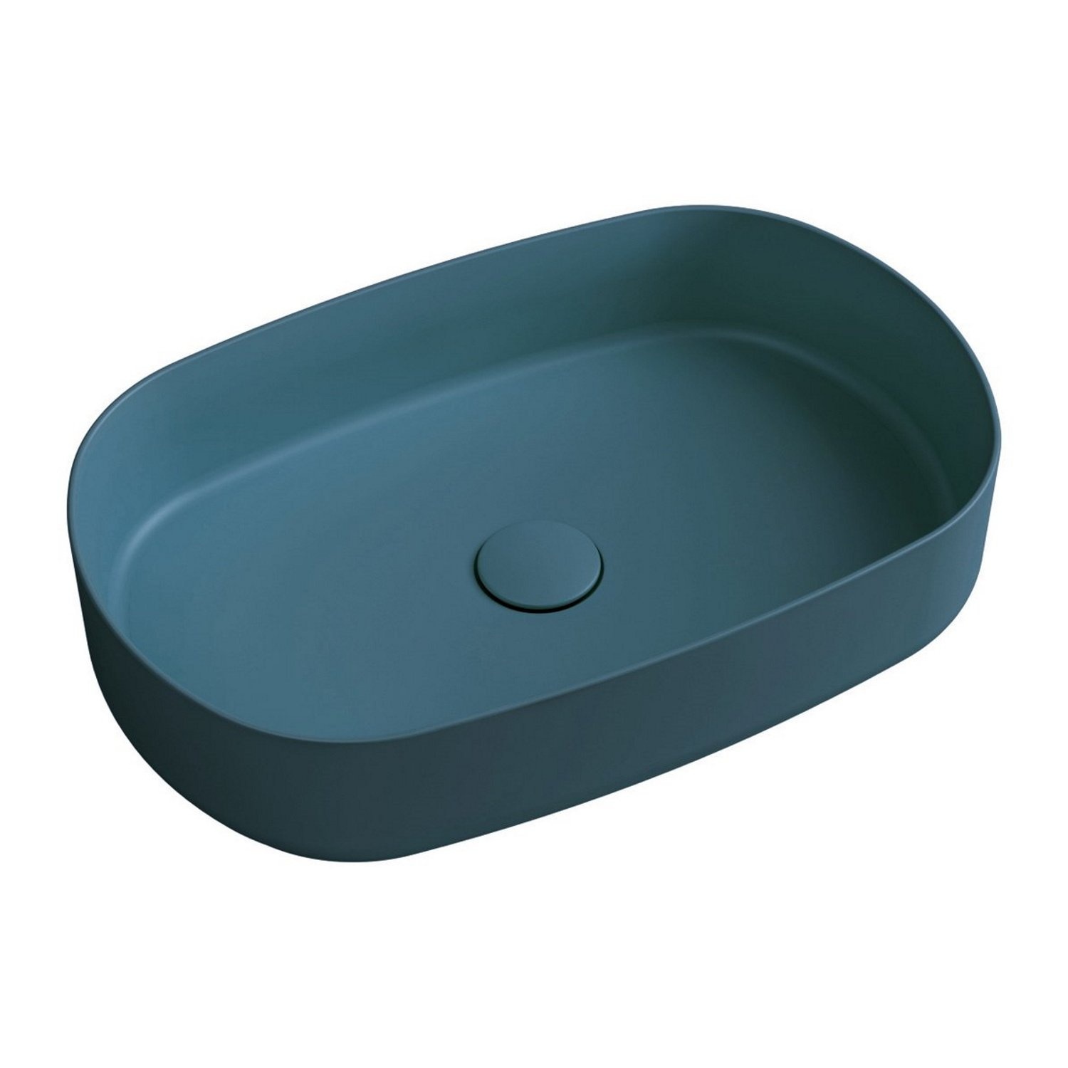 Wastafel Sapho Infinity 55x36 cm Mat Petrol Sapho