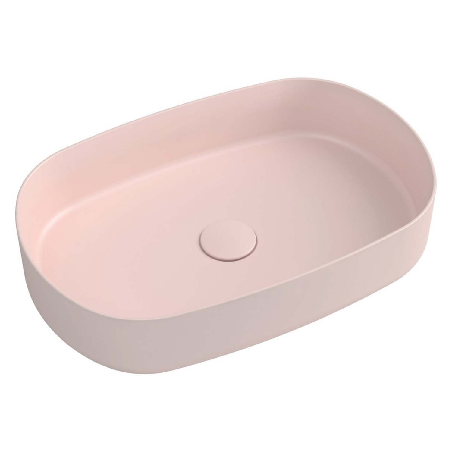 Wastafel Sapho Infinity 55x36 cm Mat Roze Sapho