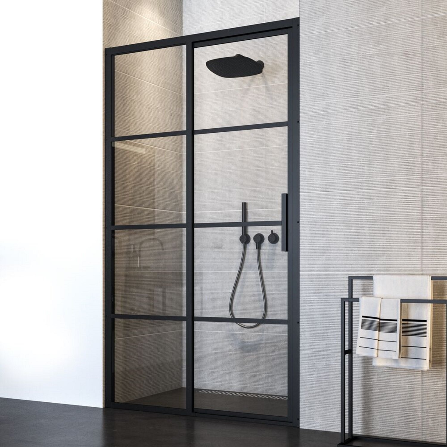 Sealskin Nisdeur SOHO Schuifdeur 120x210 cm 8 mm Helderglas
